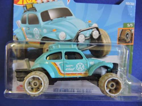 Hot Wheels Volkswagen BAJA BUG Off road VW Beetle ( Blue white wheels )