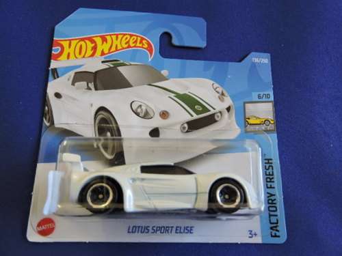 Hot Wheels LOTUS SPORT ELISE ( White Green stripe ) Supercar
