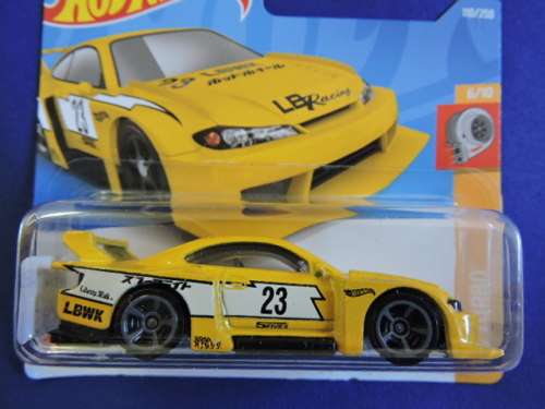Hot Wheels NISSAN LB SUPER SILHOUTTE NISSAN SILVIA S15  ( Yellow #23 ) like Datsun...
