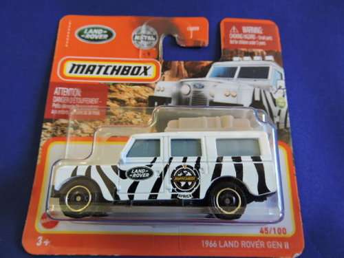 Matchbox LAND ROVER DEFENDER GEN 11 ( Safari stripes ) Like Hot Wheels Short Card........