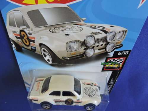Hot Wheels FORD ESCORT RS1600 ( White Gum Ball #3 ) Long Card......