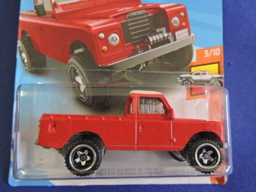 Hot Wheels Land Rover Series 111 Pick Up ( Red ) Long Card  # BAKKIE BONANZA #......