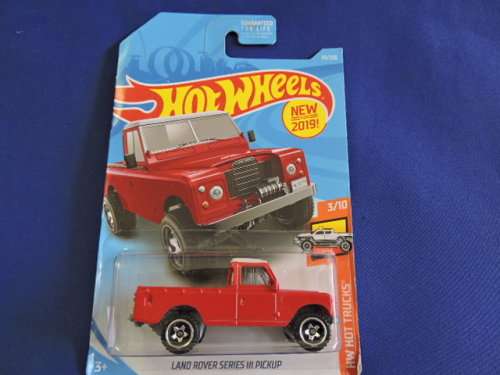 Hot Wheels Land Rover Series 111 Pick Up ( Red ) Long Card  # BAKKIE BONANZA #......