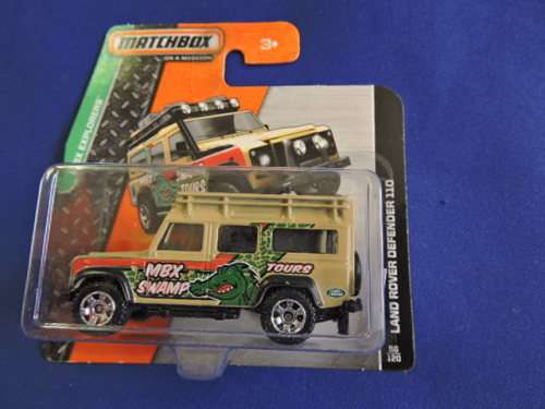 Matchbox Land Rover Defender 110 ( MBX Swamp Tours )  Like Hot Wheels...