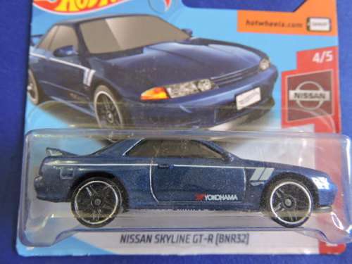 Hot Wheels NISSAN SKYLINE GT-R ( BNR32)  ( Blue )  like Datsun