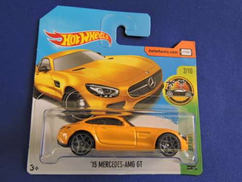 Hot Wheels MERCEDES BENZ  AMG GT  ( Gold/Yellow ) Short Card .