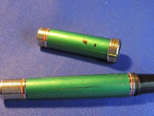 Harley Davidson Fountain Pen and cloth jacket Badge. All ORIGINAL !