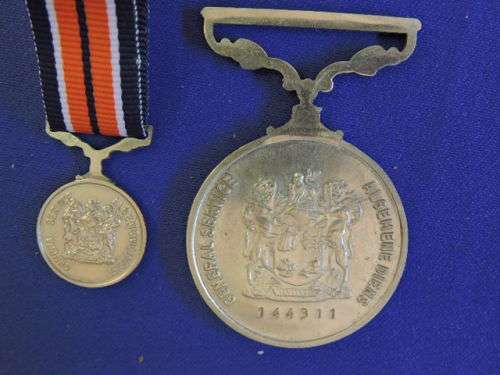 SADF General Service Medal  144311 FULL SIZE & MINIATURE