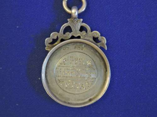 48th Company Sterling Silver and Gold MEDAL MEDALLION issued to PTE. R Simpson 1933. Military?