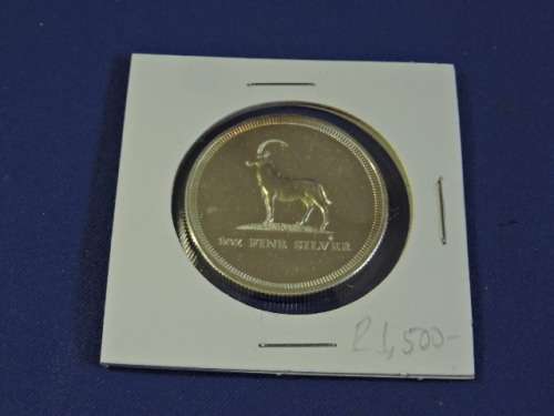 1 oz Fine Silver Coin LIVINGSTON Rhodesian Bullion coin Like silver Krugerrand.