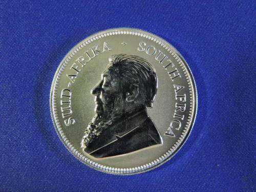 2017 1 oz Silver Krugerrand  Launch edition with 50th Annev mark, encapsulated with Certificate.