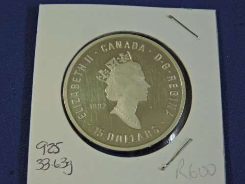 1992 $15 Dollars Sterling Silver coin Canada Olympics