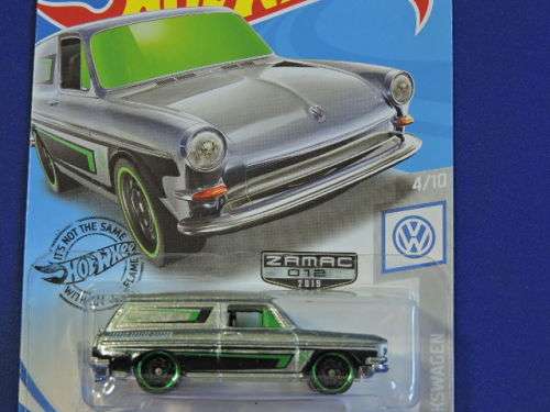 Hot Wheels Volkswagen VW Squareback ( ZAMAC ) Long Card