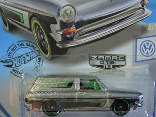 Hot Wheels Volkswagen VW Squareback ( ZAMAC ) Long Card