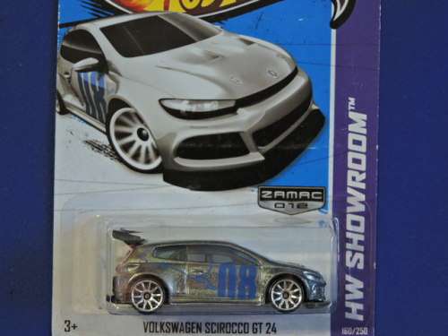 Hot Wheels Volkswagen VW  Scirocco GT 24  ( ZAMAC )  Long Card