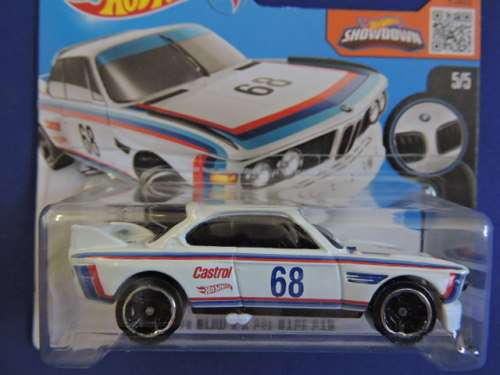 Hot Wheels BMW 3.0 CSL RACE CAR  ( White #68 )