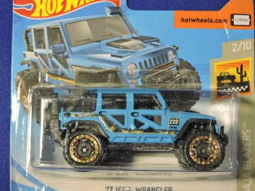Hot Wheels JEEP Wrangler ( Blue )  # BAKKIE BONANZA #..