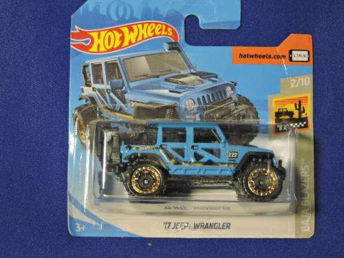 Hot Wheels JEEP Wrangler ( Blue )  # BAKKIE BONANZA #..