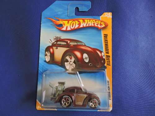 Hot Wheels Volkswagen VW Beetle ( Tooned Hot Rod   GOOD YEAR TYRES  ) Rare model  Long Card