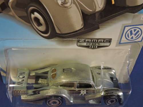 Hot Wheels Volkswagen VW Beetle ( ZAMAC Kafer Racer ) MOONEYES Long Card