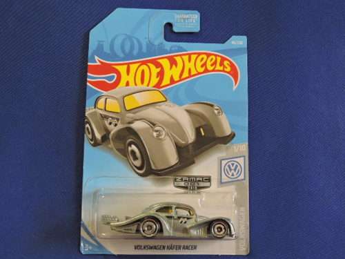 Hot Wheels Volkswagen VW Beetle ( ZAMAC Kafer Racer ) MOONEYES Long Card
