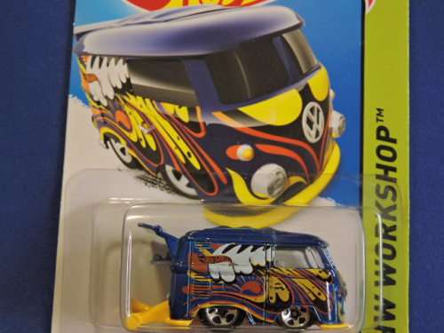 Hot Wheels Volkswagen VW Kool Kombi ( Blue Waves ) Long Card