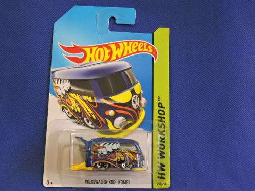 Hot Wheels Volkswagen VW Kool Kombi ( Blue Waves ) Long Card
