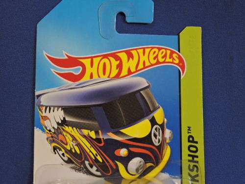 Hot Wheels Volkswagen VW Kool Kombi ( Blue Waves ) Long Card