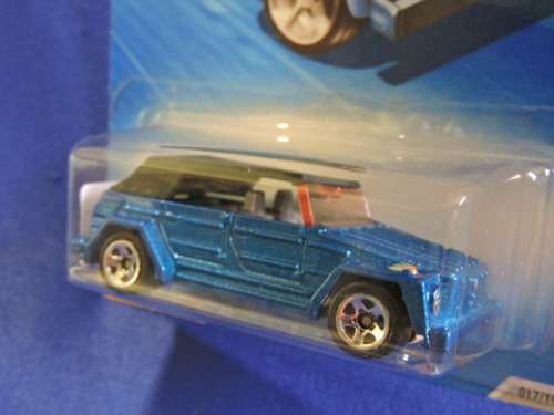 Hot Wheels Volkswagen VW Type 181 ( Blue soft top ) Long Card