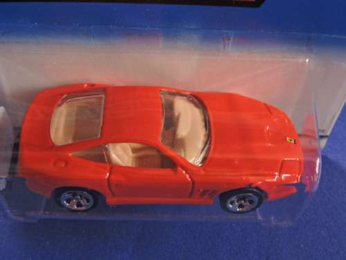 Hot Wheels Ferrari 550 Maranello ( Red )  Long Card