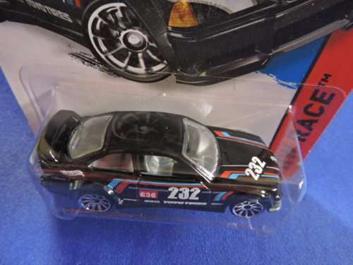 Hot Wheels BMW M3 E36 ( Black # 232 ) Dolphin shape Long Card......
