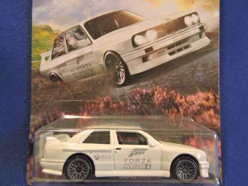 Hot Wheels BMW M3 ( White ) Forza Horizon 4  Boxie shape  Long Card......