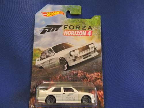Hot Wheels BMW M3 ( White ) Forza Horizon 4  Boxie shape  Long Card......