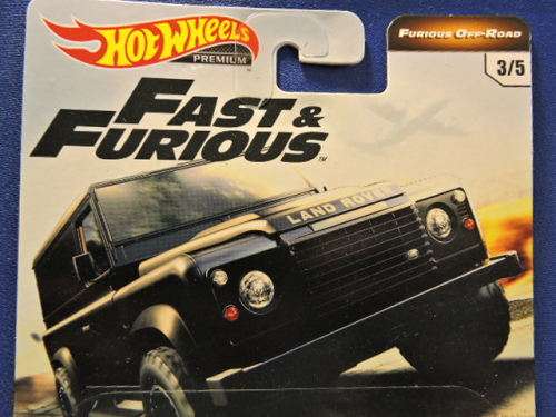 Hot Wheels Land Rover Defender 110 ( Black Fast & Furious ) Premium  # BAKKIE BONANZA #......