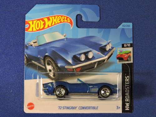 Hot Wheels Chevy Chevrolet CORVETTE STINGRAY Convertible ( Blue ) # CHEVY BLOW OUT SALE #
