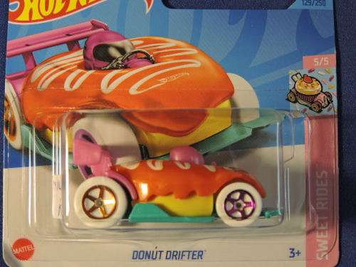 Hot Wheels Donut Drifter ( Treasure Hunt ) Flame on card