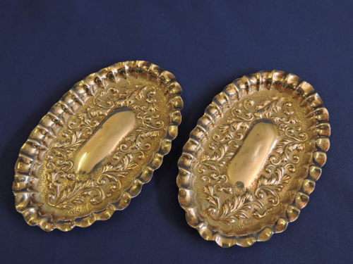 Hallmarked Sterling Silver Pair Ring / Pin tray BIRMINGHAM 1904