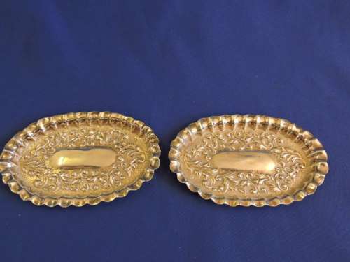 Hallmarked Sterling Silver Pair Ring / Pin tray BIRMINGHAM 1904
