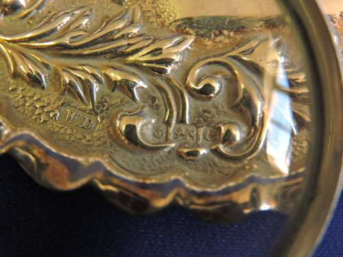 Hallmarked Sterling Silver Pair Ring / Pin tray BIRMINGHAM 1904