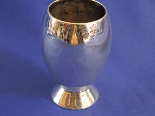 Hallmarked Sterling Silver Vase BIRMINGHAM 1934