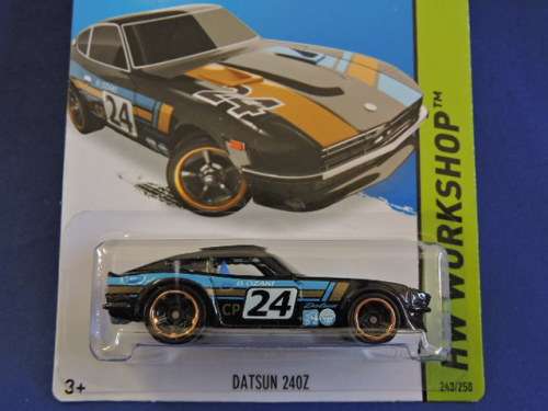 Hot Wheels Datsun 240 Z ( Black #24 ) Like Nissan