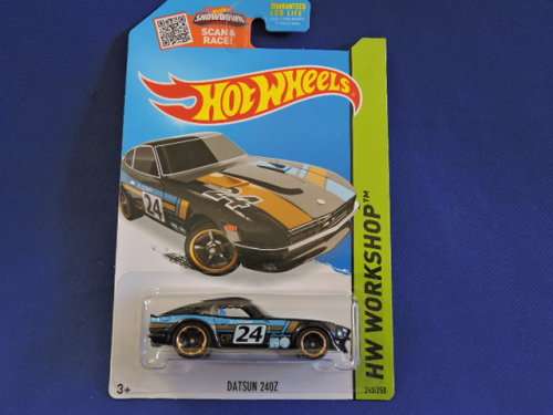 Hot Wheels Datsun 240 Z ( Black #24 ) Like Nissan