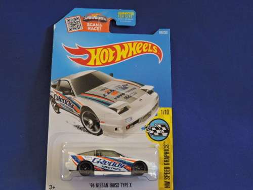 Hot Wheels NISSAN 180 SX Type X ( White G Reddy ) Like Datsun