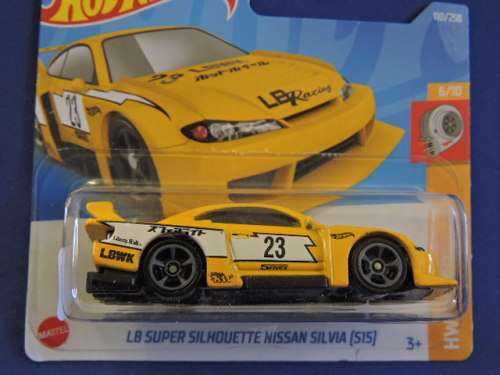 Hot Wheels NISSAN Silvia ( LB SILHOUETTE WORKS  Yellow #23 ) Like Datsun