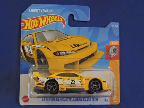 Hot Wheels NISSAN Silvia ( LB SILHOUETTE WORKS  Yellow #23 ) Like Datsun