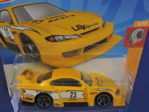 Hot Wheels NISSAN Silvia ( LB SILHOUETTE WORKS  Yellow #23 ) Like Datsun