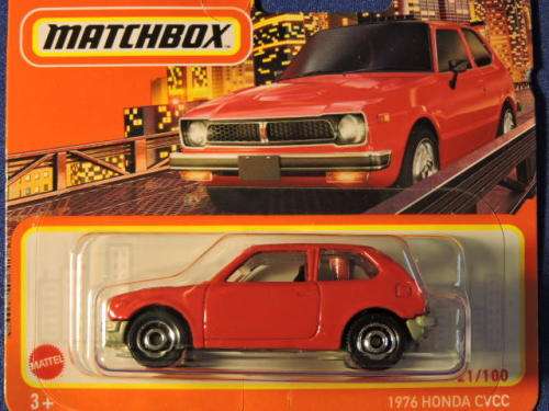 Matchbox Honda CVCC ( Red )  Like Hot Wheels