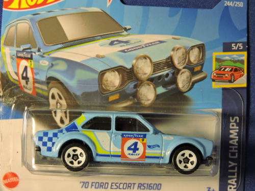 Hot Wheels Ford Escort RS 1600 ( Blue no # )