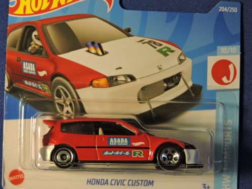 Hot Wheels HONDA Civic Custom( Red )