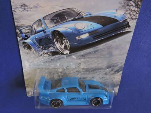 Hot Wheels PORSCHE 911 GT2 ( Blue  FORZA Horizon 4  ) Long Card 6/6